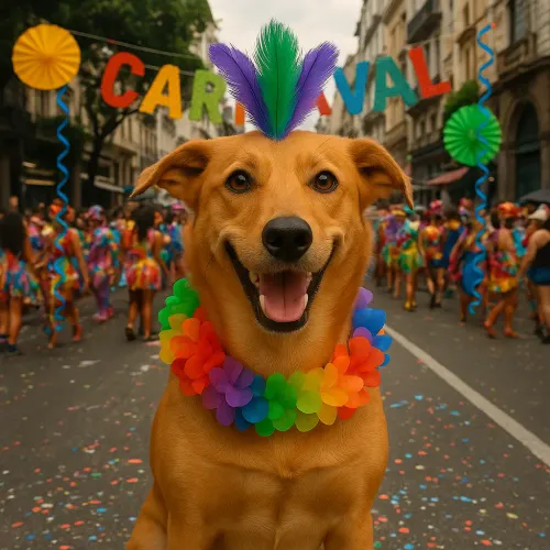 Carnival dog image